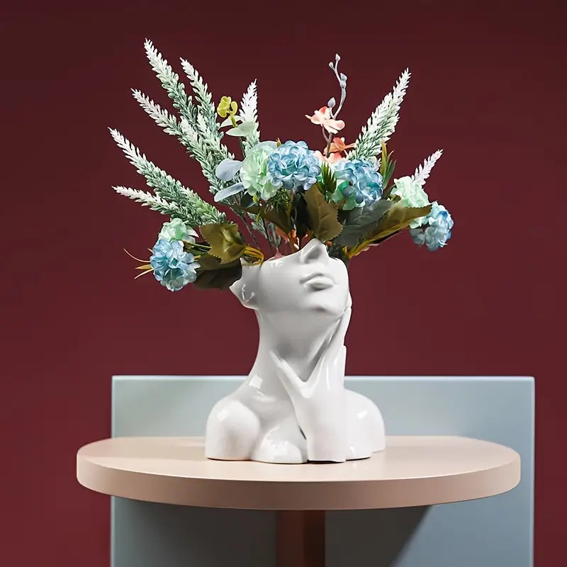 Half Face Flower Vase